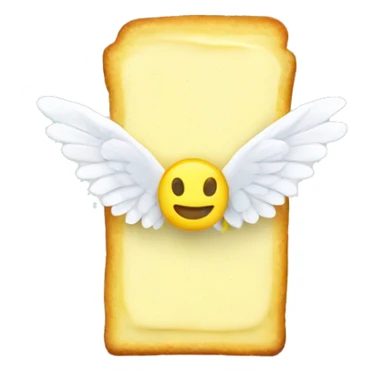 butter with white wings sticker