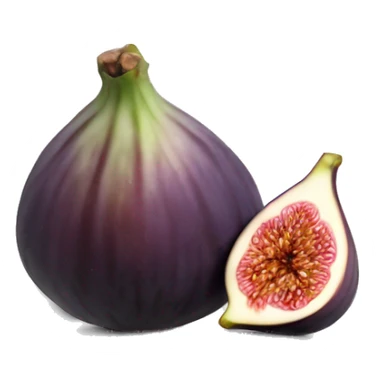 Fig fruit on a plate sticker