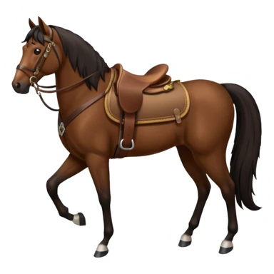 Horse with Cossack saddle sticker