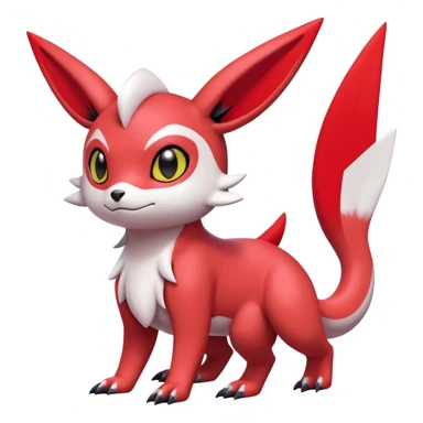  Cute Guilmon-Latias-Umbreon-Fakémon-hybrid-creature (full body)  sticker