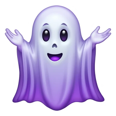 fantasma roxo e branco sticker