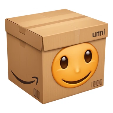 AMAZON BOX WITH UPC CODE sticker