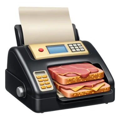 spam meat fax machine sticker