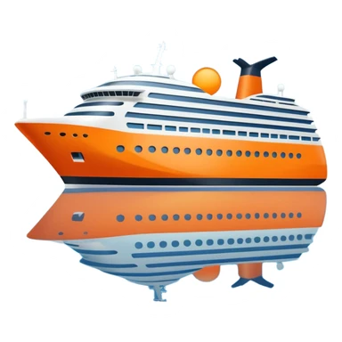 orange cruise ship sticker