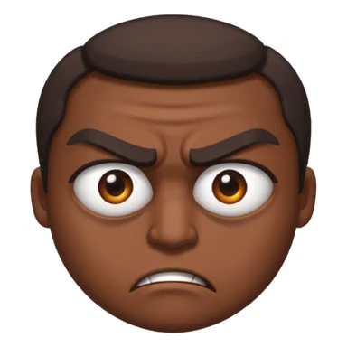 Angry Only single eye WITHOUT face sticker