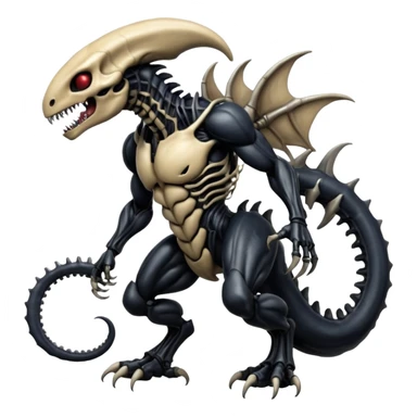  Venom-Cubone-Xenomorph-hybrid-fantasy-creature (full body) sticker