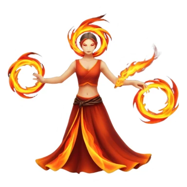 Poi fire dance sticker