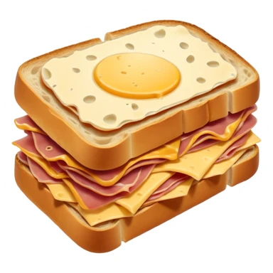 Bocadillo de jamon serrano y queso  sticker