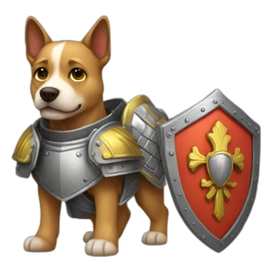 Dog patron And he has armor with a frag of Ukraine sticker