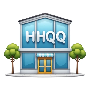  shop with the word HQ in the sign sticker