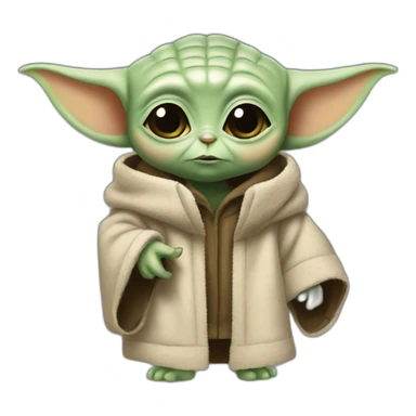 baby yoda asdetective sticker