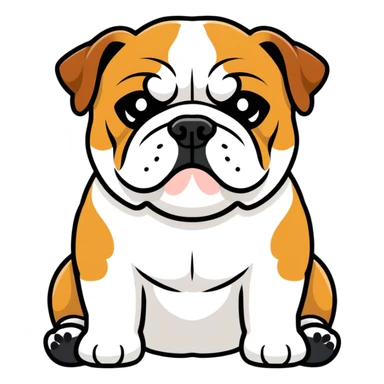 English bulldog sticker