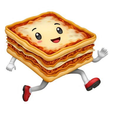 Lasagna running sticker