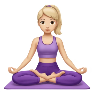 una chica haciendo pilates sticker