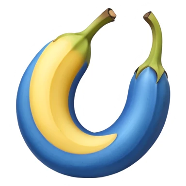 blue banana  sticker