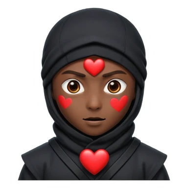 Ninja con ojos de corazón  sticker