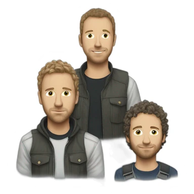 coldplay groupe sticker