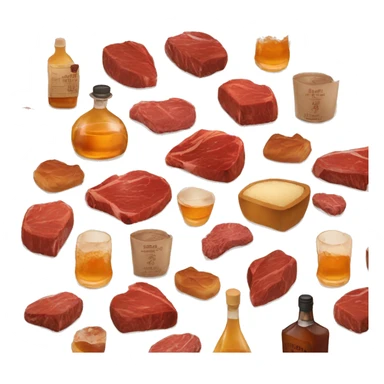 Ron Swanson steak whisky  sticker