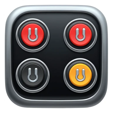 switch on engine button in black sticker