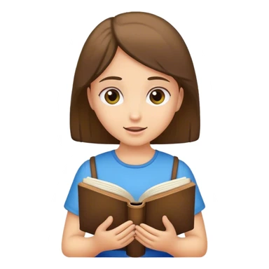 Girl with reading Bible  sticker