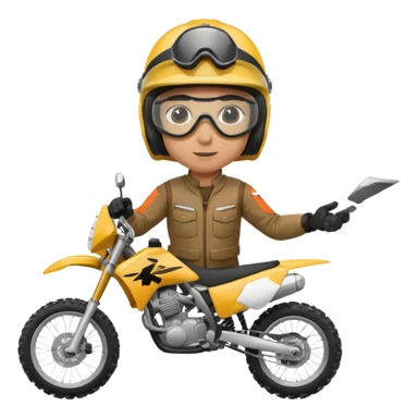 dirtbike rider fact sheet sticker