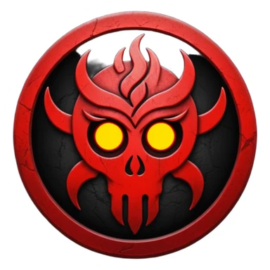 the Brand of Sacrifice symbol from Berserk, with a dark aura sticker