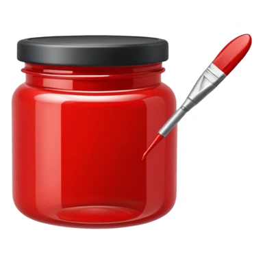 Paint Color Jar red sticker
