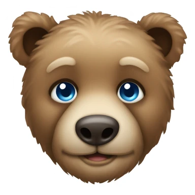 Teddybear with blue eyes sticker