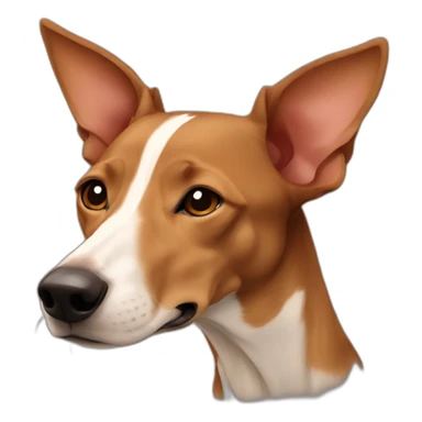 brown podenco snoring sticker