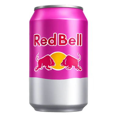 pink redbull drink sticker