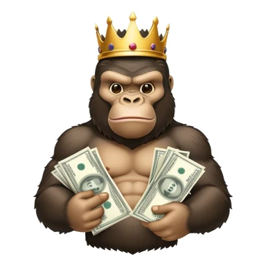 King Kong eith hella money sticker