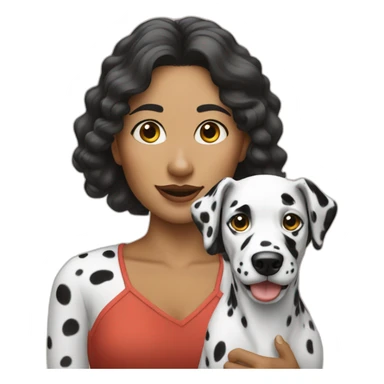 women-and-dalmata-dog sticker