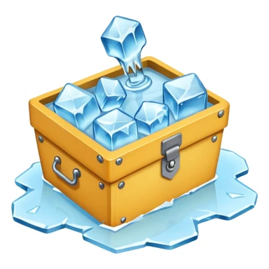 a pin box which break ice sticker