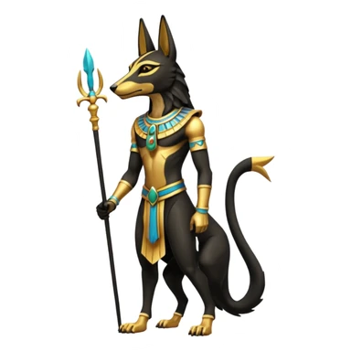 Anubis (full body) sticker