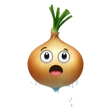 onion taking a shower sticker