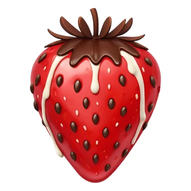 chocolate covered strawberry sticker