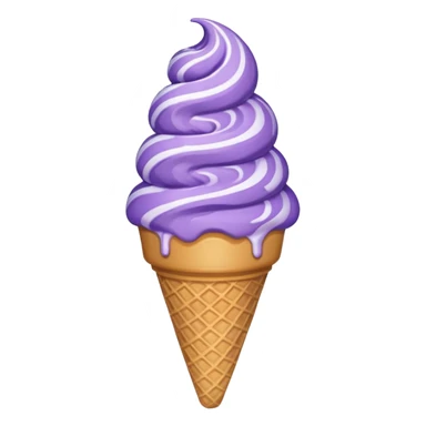 Purple icecream cone sticker