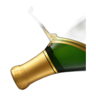 champagne spurting sticker