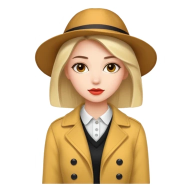  Fashionable dressed girl sticker