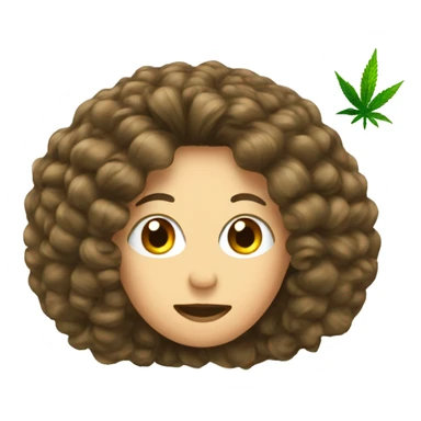 Hair extensions and marijuana sticker