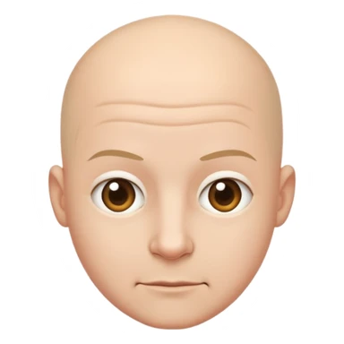 bald person sticker