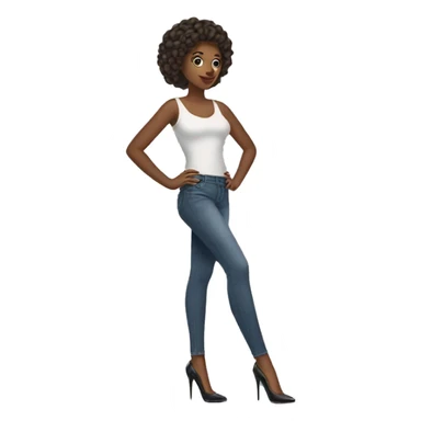 Girl in heels sticker