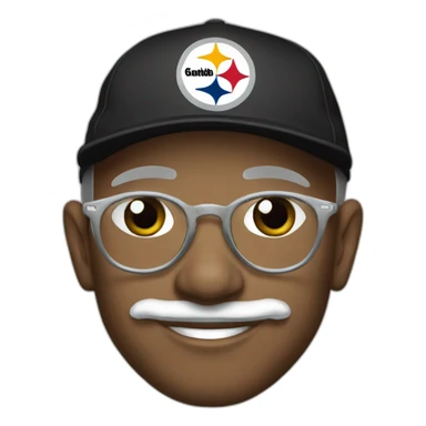 Gandhi Pittsburgh steelers cap sticker