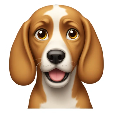 confused dog sticker