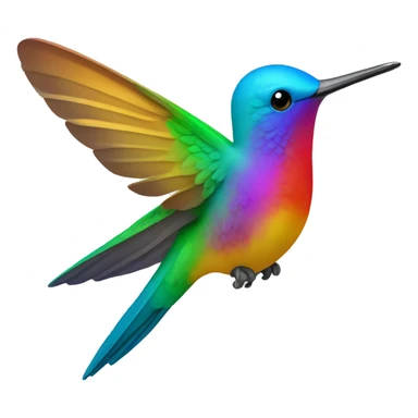 colibri multicolore sticker