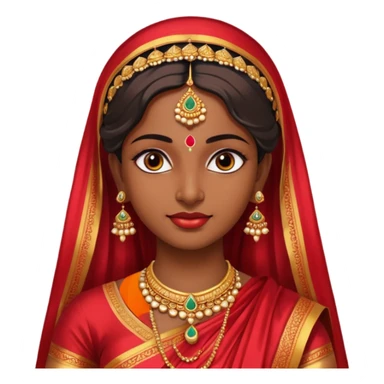 South indian bride getup. sticker
