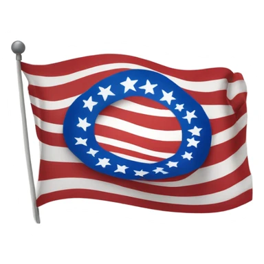 Thirteen colonies flag sticker