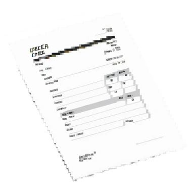 purchase order document sticker