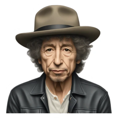Photo real Bob Dylan sticker