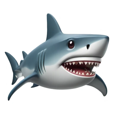 shark with a cigerette sticker